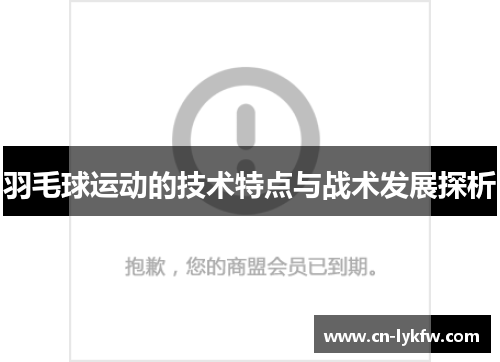 羽毛球运动的技术特点与战术发展探析